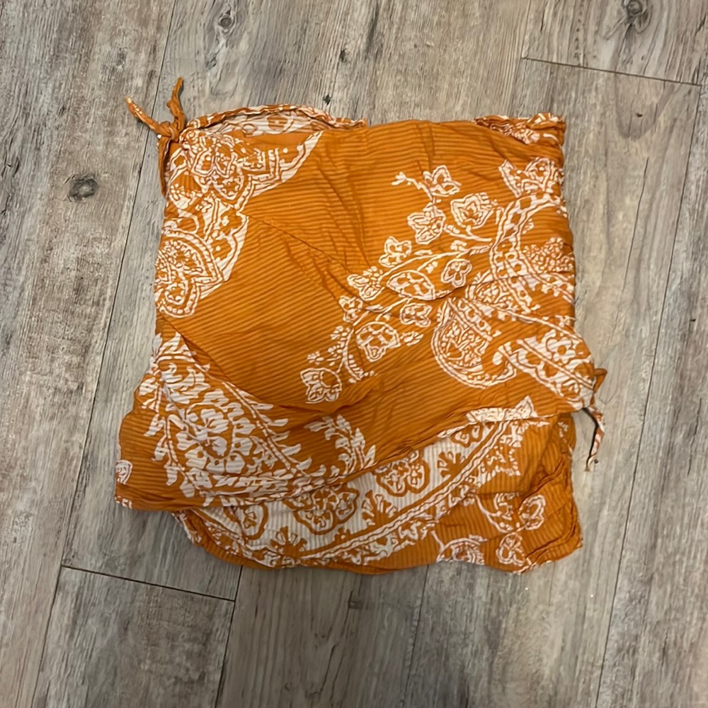 Zara burnt orange mini skirt